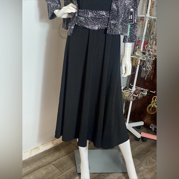 Jessica Howard JIIHI dress with 3/4 sleeve shiny jacket - Picture 14 of 16